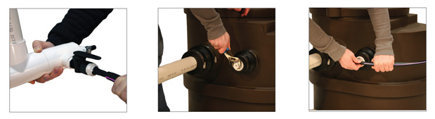 install grey water system filter